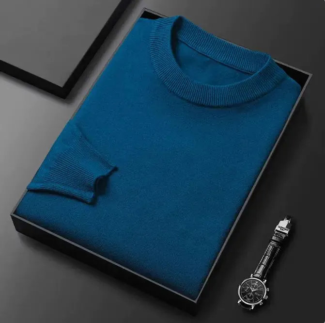 Men's Round Neck Long Sleeve Knitted Sweaters