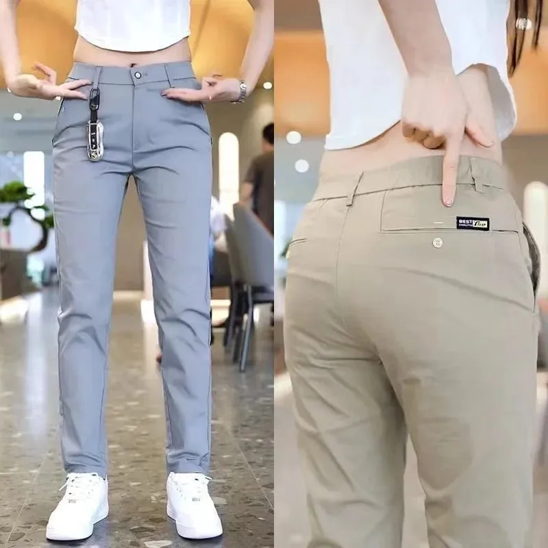 Men's Slim Straight Casual Pants