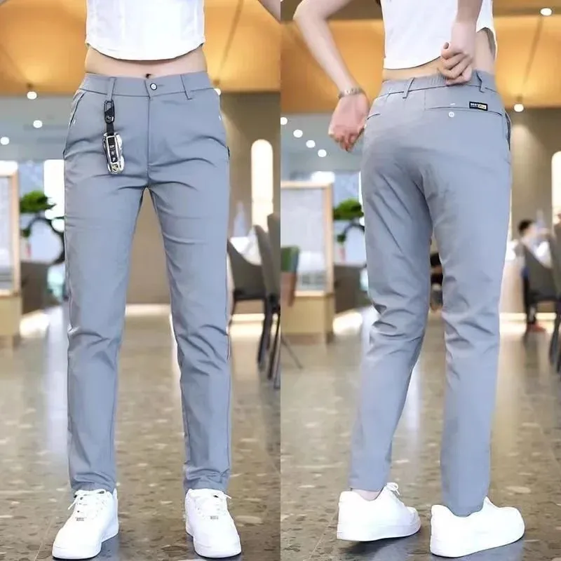 Men's Slim Straight Casual Pants