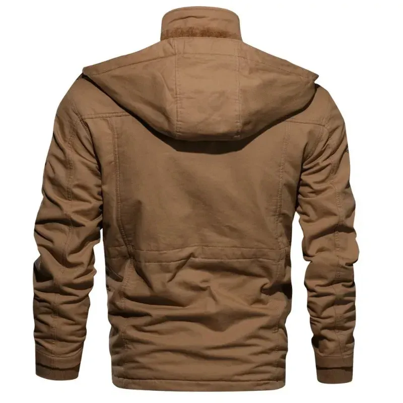 Men's Winter Military Jackets Fleece Lined Hooded Coats