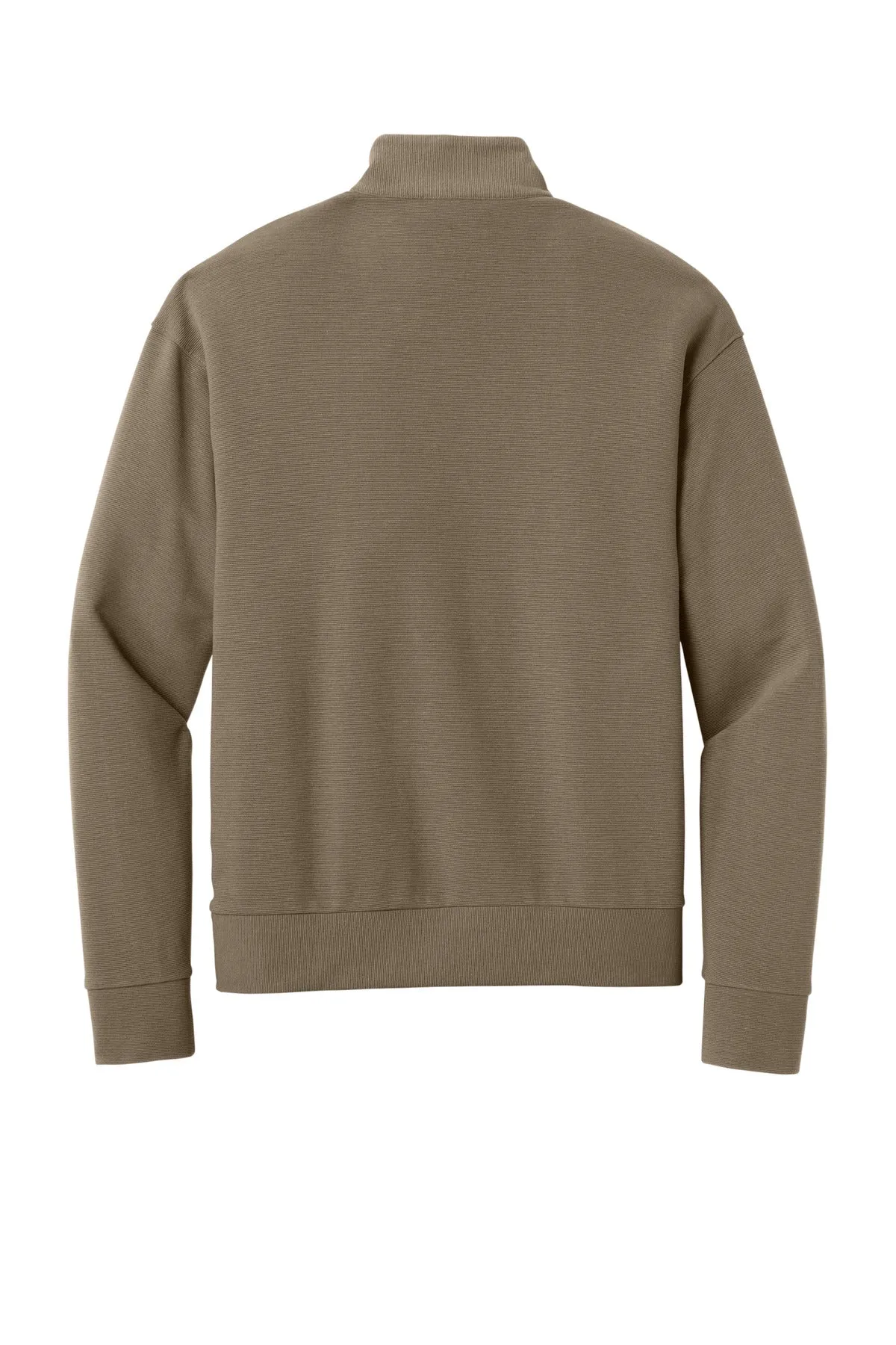 Mercer Mettle Linear Texture 1/4-Zip MM3040 Warm Taupe