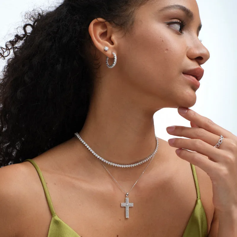 Minimal Cross Pendant Necklace-Unisex