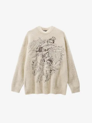 MINK GRAPHIC SWEATER