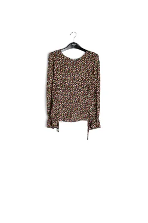 Multi-colored long sleeved top
