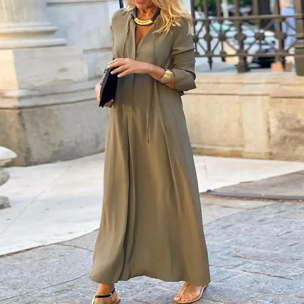 Nainsi® | Simple long women's dress