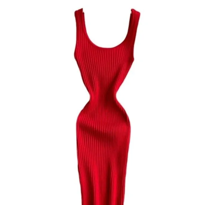 Noella Bodycon Soft Knit Midi Dress