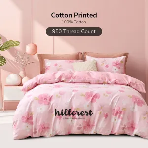 Online Exclusive Cotton Prints 950TC Fitted Sheet Set / Bed Set - HC0924 - 1