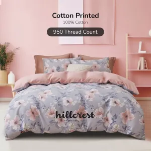 Online Exclusive Cotton Prints 950TC Fitted Sheet Set / Bed Set - HC0924 - 2