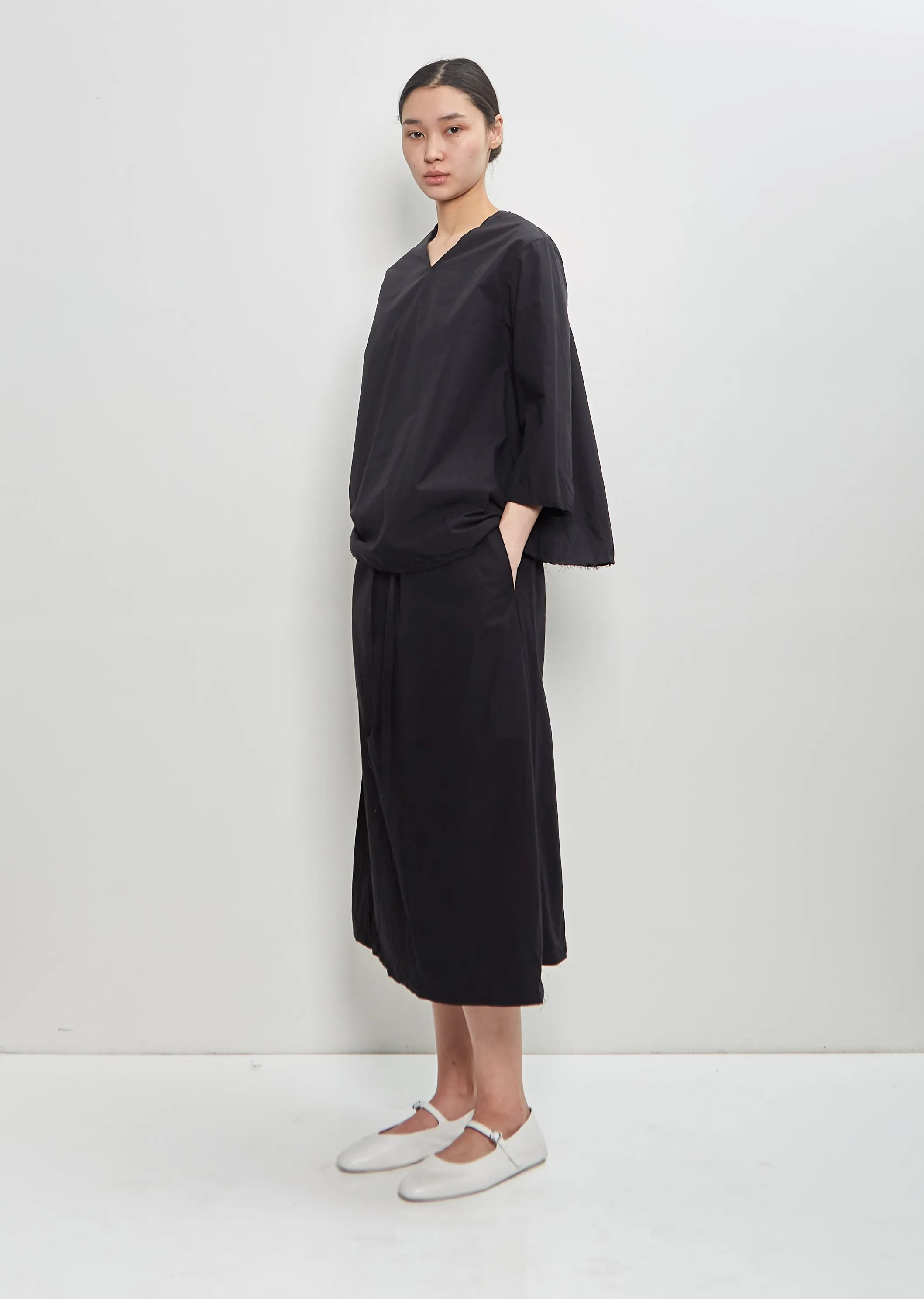 Paper Cotton 3/4 Paper Cotton Sleeve Top OE