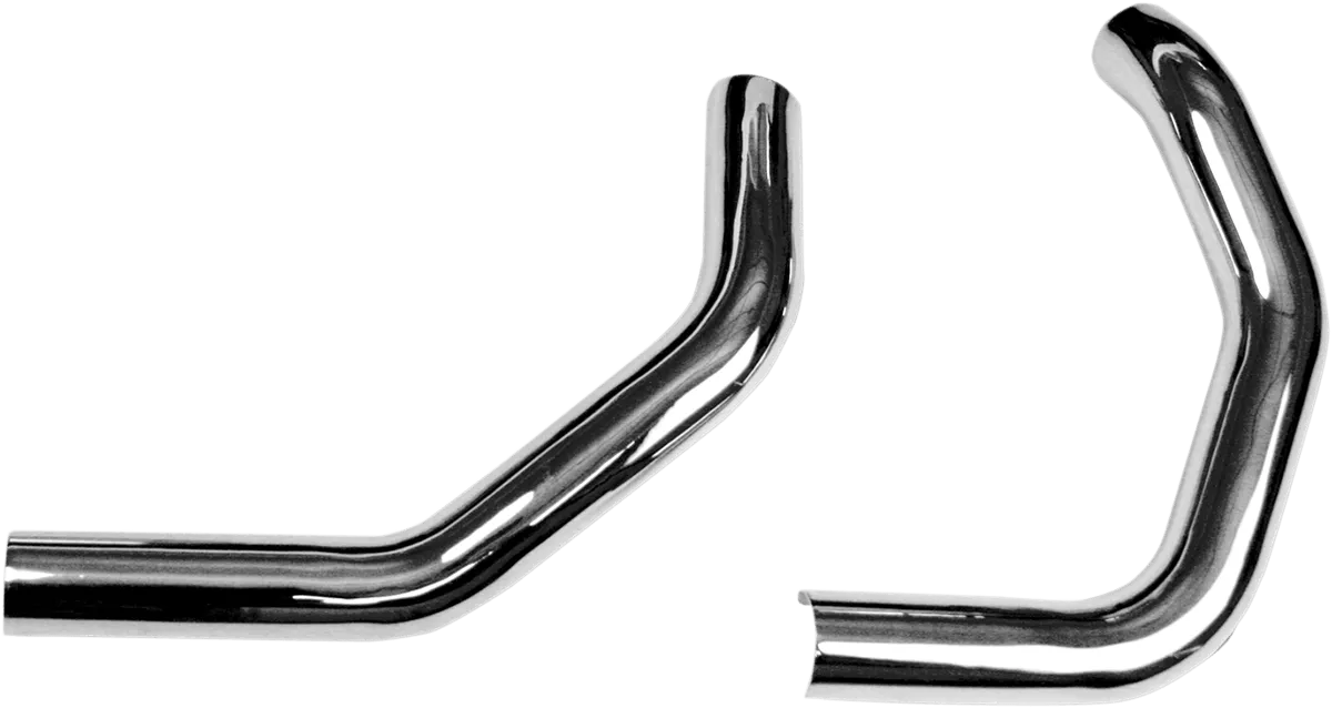 Paughco 7194SBS 1 3/4in. Side-by-Side Upsweep Fishtail Exhaust System - Chrome