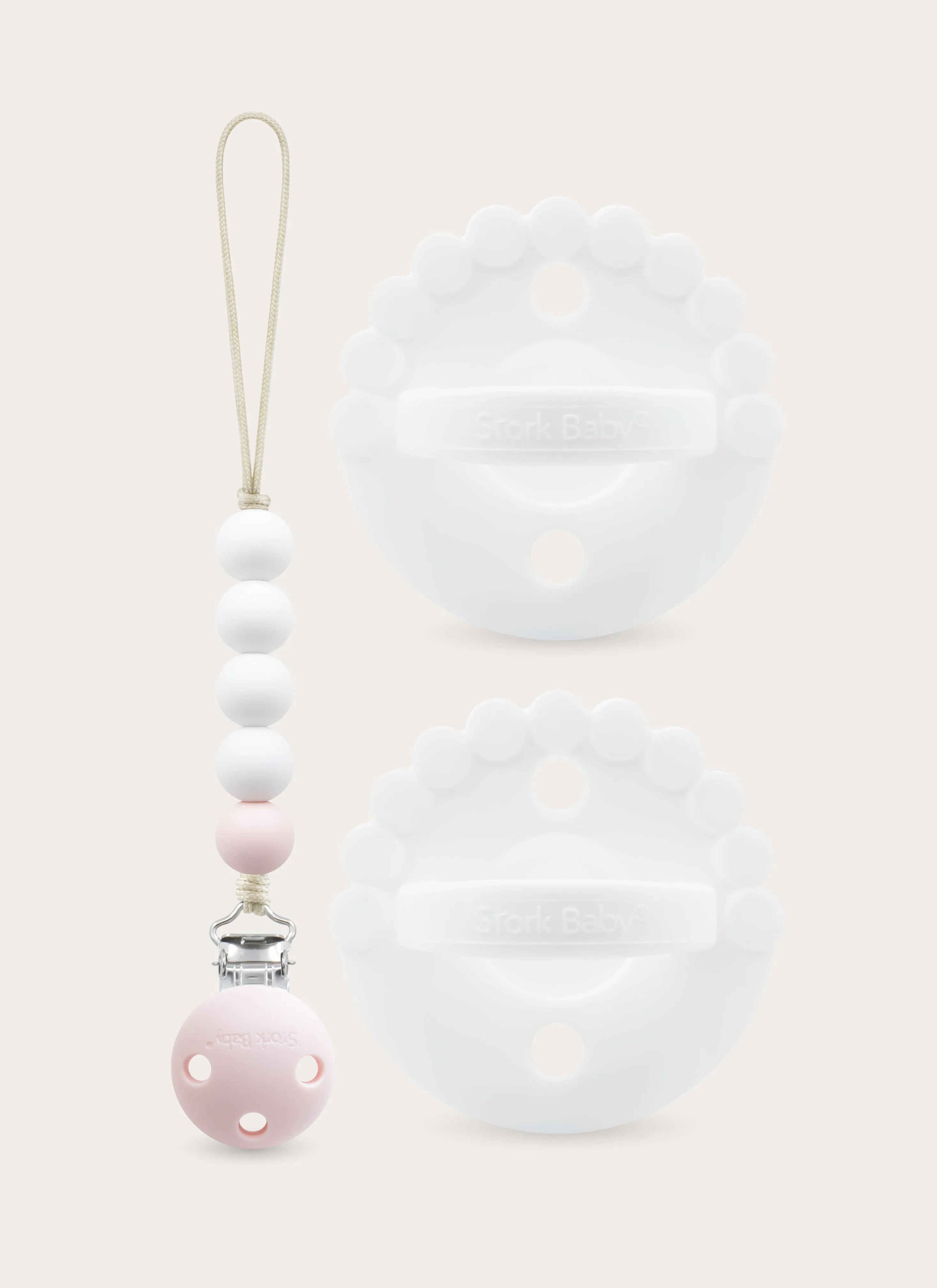 PETAL Bloom Set In White/Cotton Candy