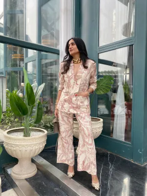 Pink Foliage Blazer