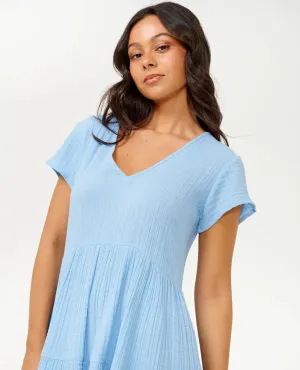 Premium Surf Dress- Mid Blue