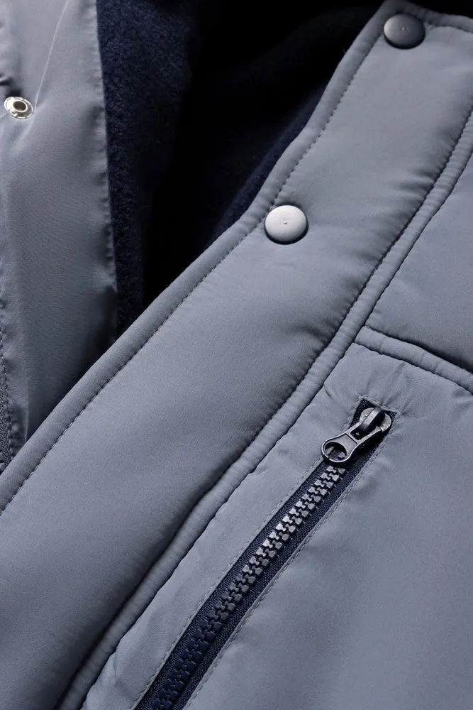 Puffer Parka Jacket Blue