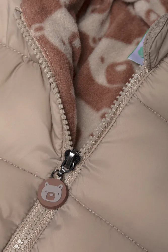 Quilted Puffer Jacket Natural