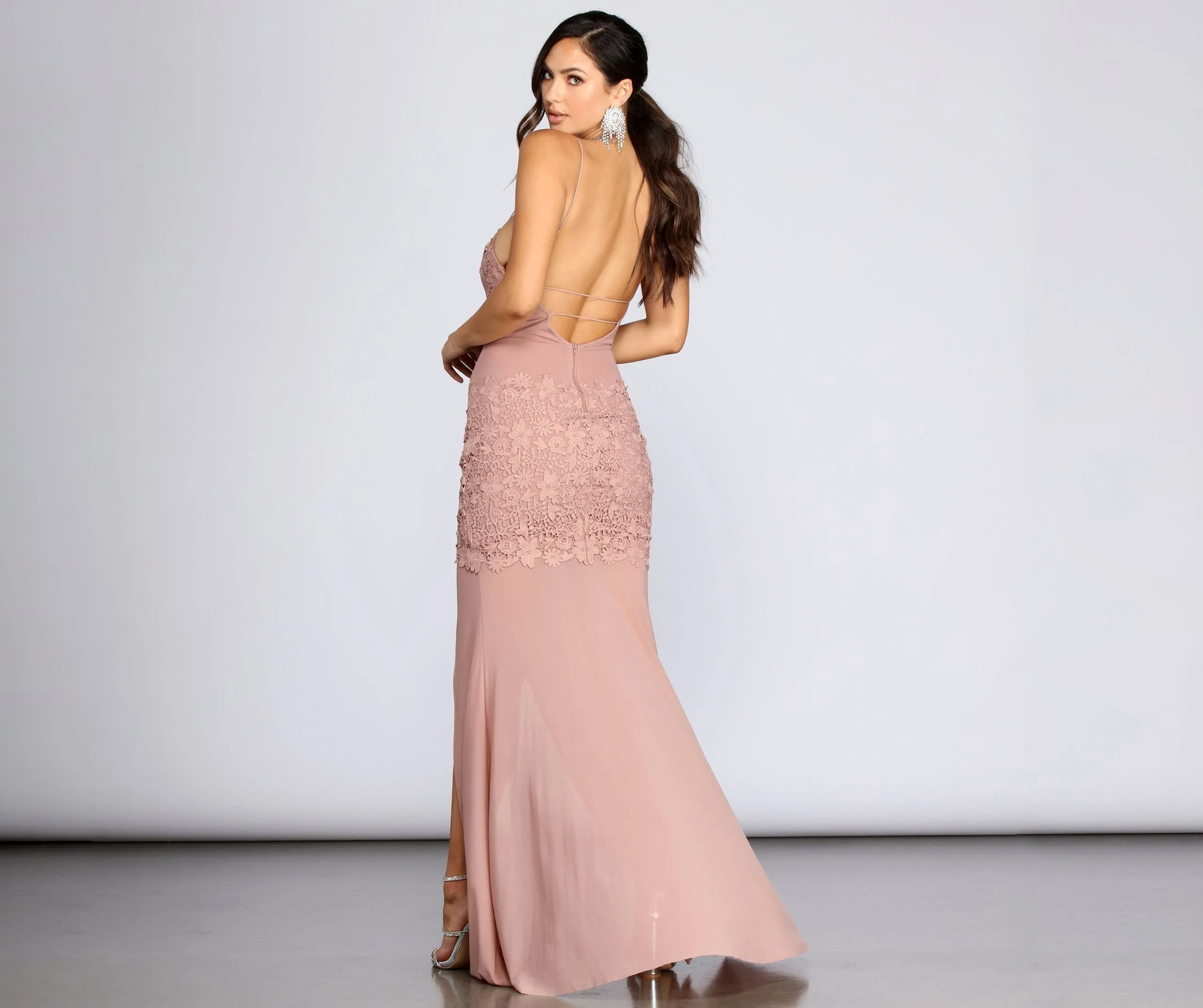 Raina Formal Stylish Crochet Dress
