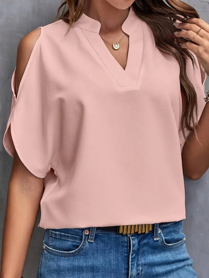 Renata® | Simple Summer Blouse With Notches