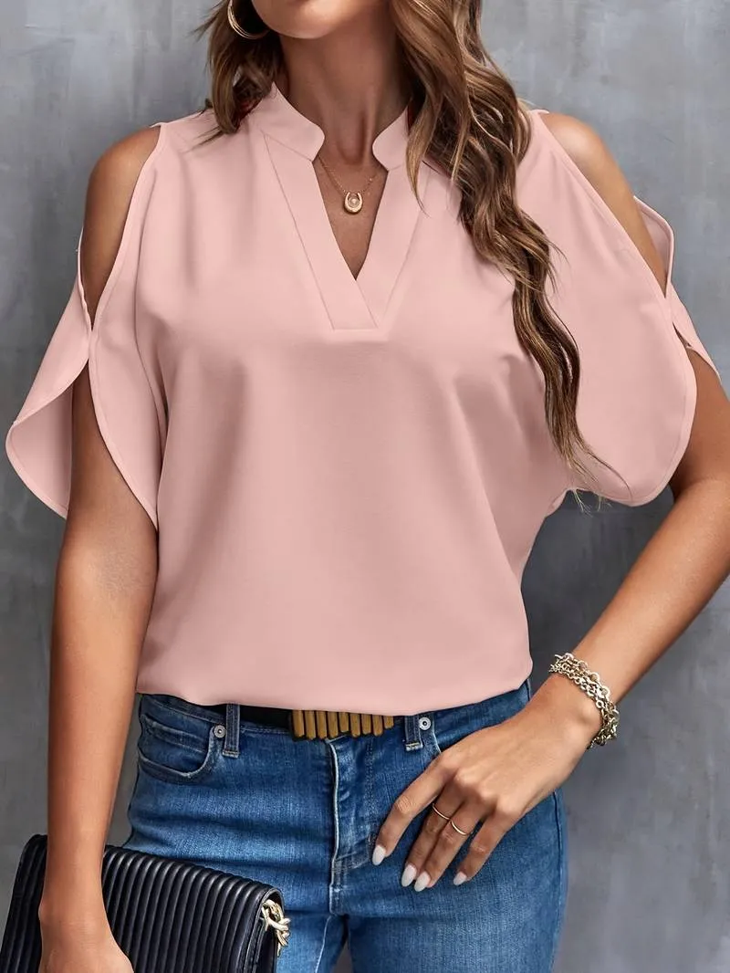 Renata® | Simple Summer Blouse With Notches