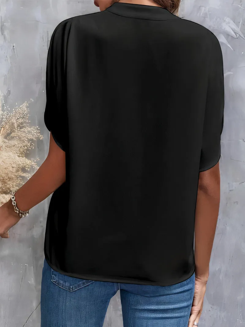 Renata® | Simple Summer Blouse With Notches