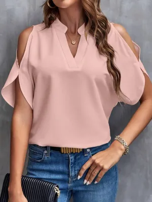 Renata® | Simple Summer Blouse With Notches