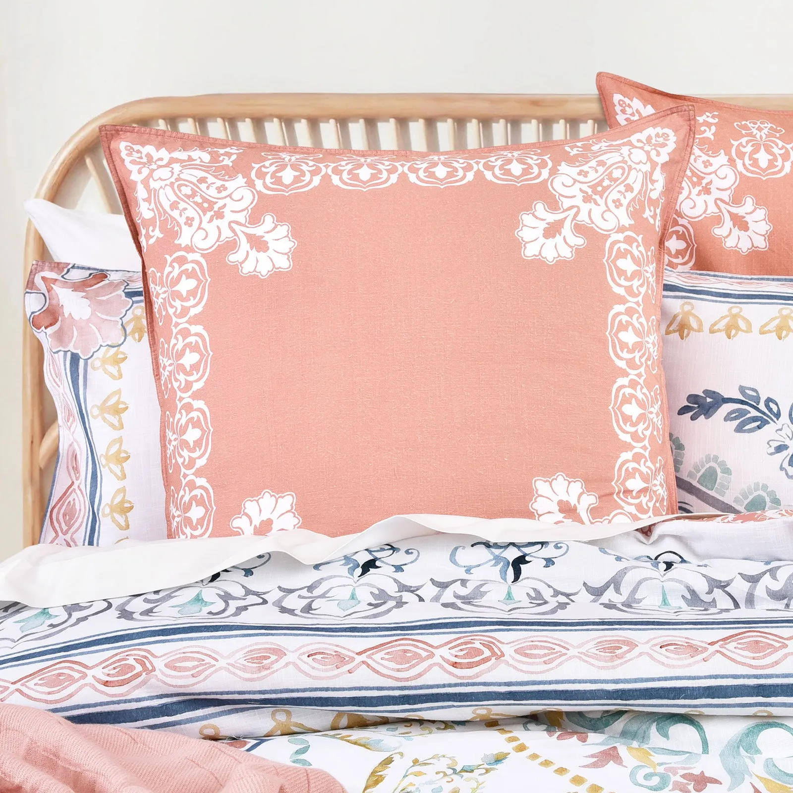 Renee Taylor 300 TC Cotton Reversible Quilt Cover Sets - Kalina