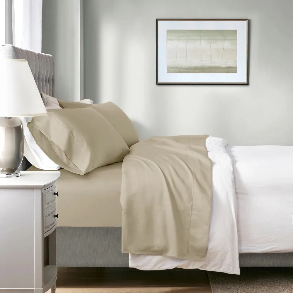 Renee Taylor 700 TC Tencel Lyocell Fibre & Cotton Sheet Set - Bone