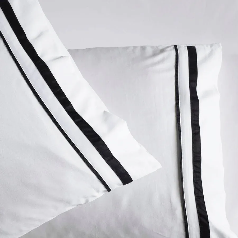 Renee Taylor Cloud 1000 TC Egyptian Cotton Sheet sets Deep - White Charcoal