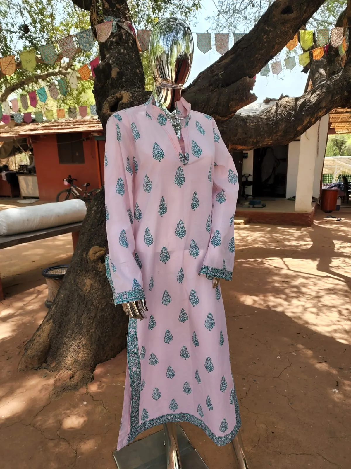 Ria Caftan - Pink / Teal