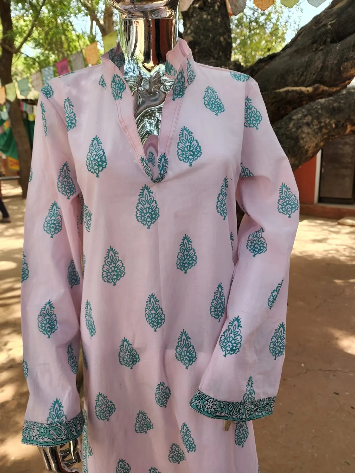 Ria Caftan - Pink / Teal