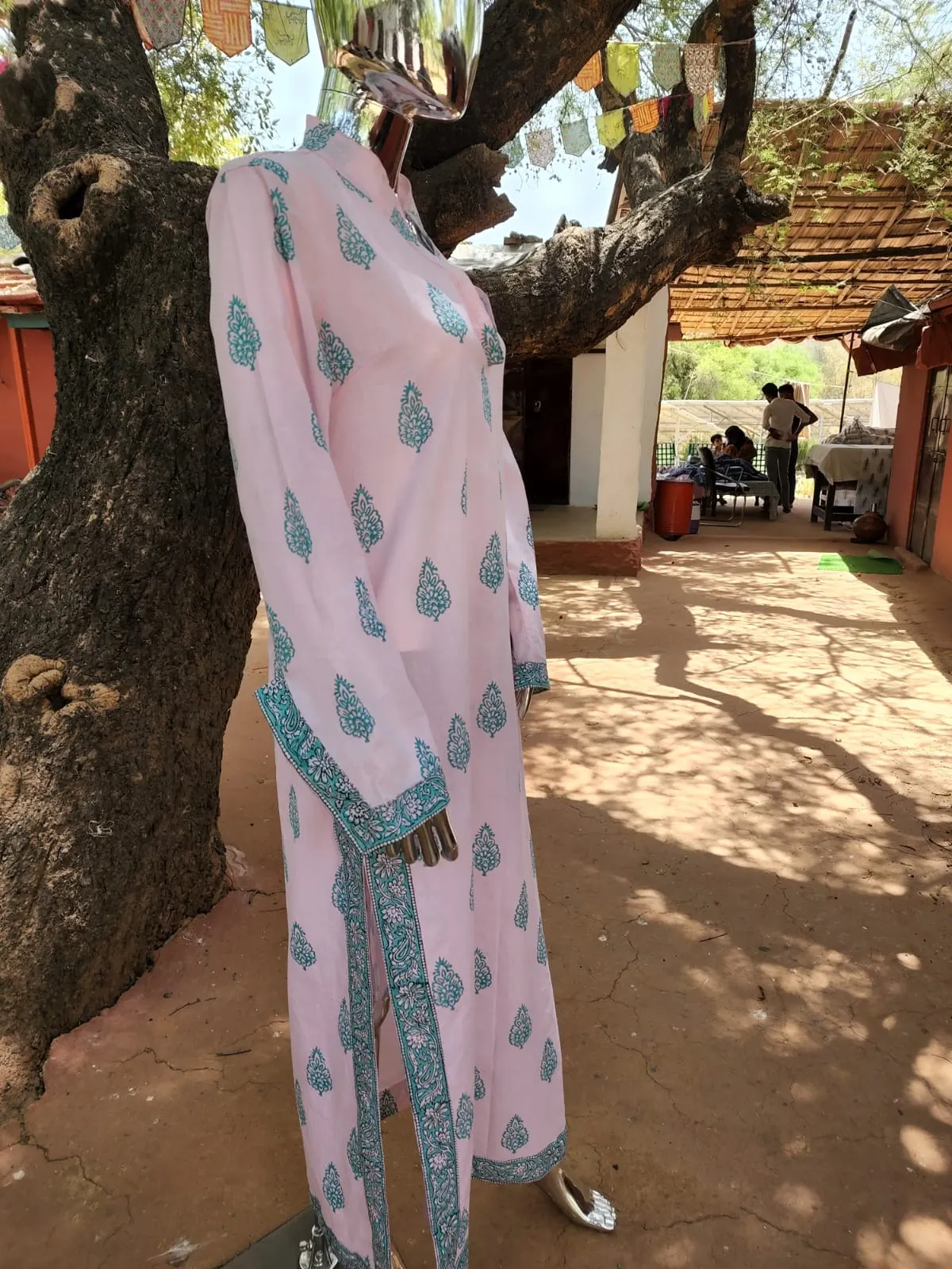 Ria Caftan - Pink / Teal