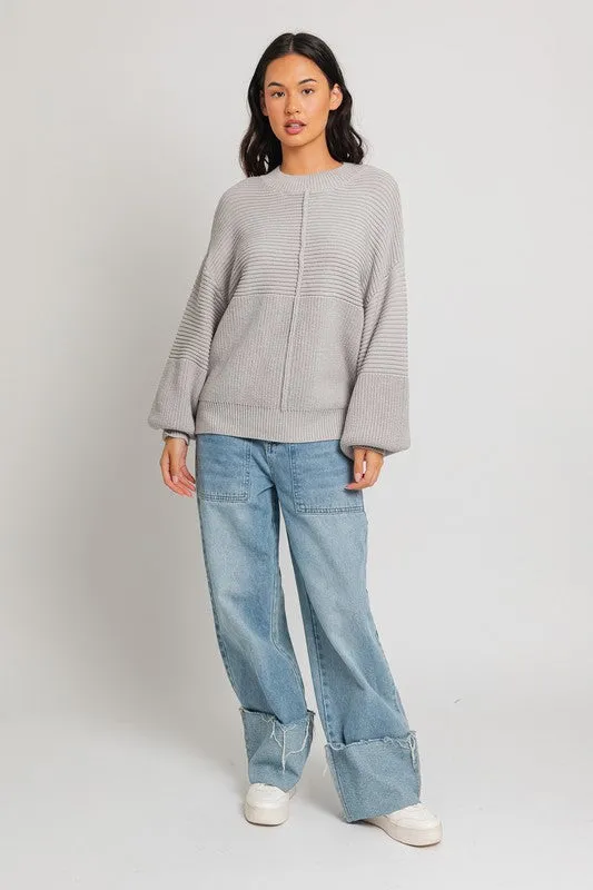 Ribbed Knitted Sweater (Various colors), Le Lis