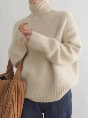 Rollkragenpullover Beige - Sofia