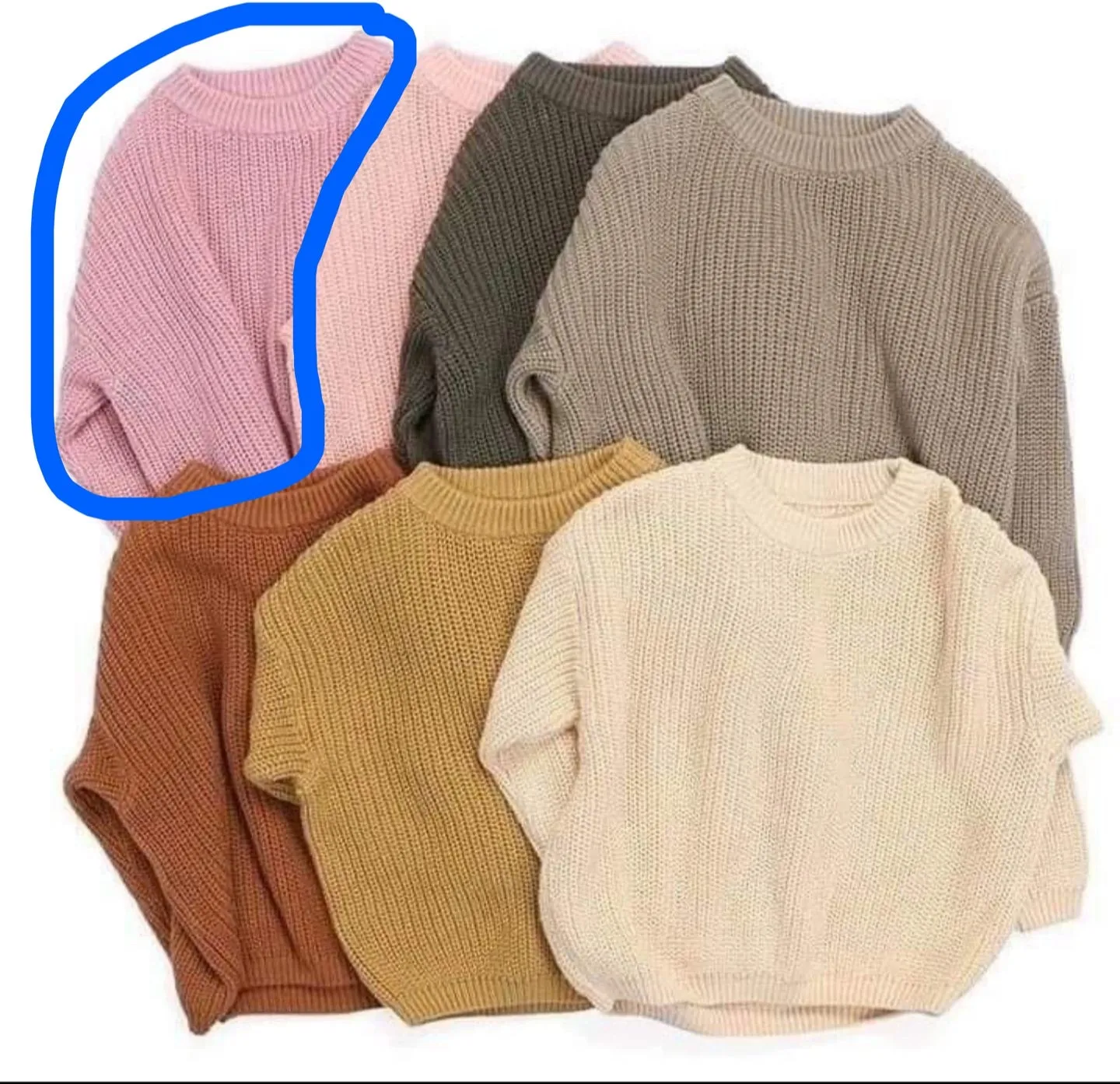 RTS Chunky Sweater- PINK