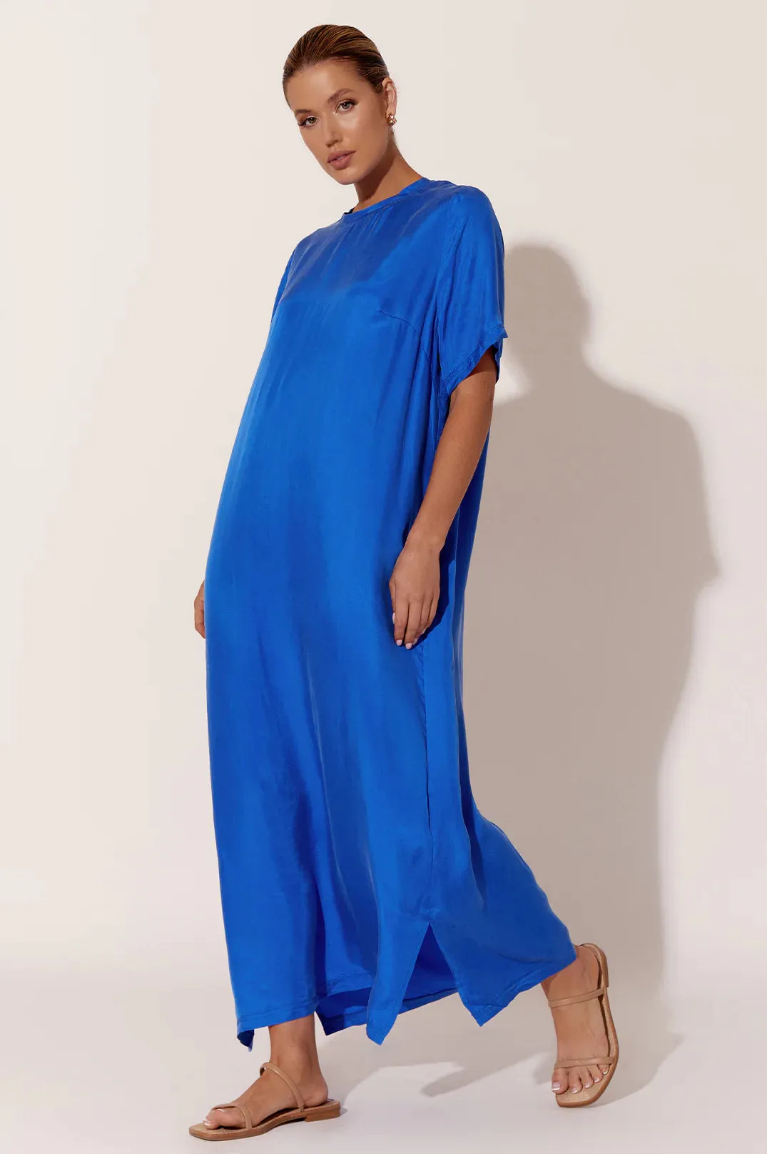 Ryan Cupro Maxi Dress - Cobalt
