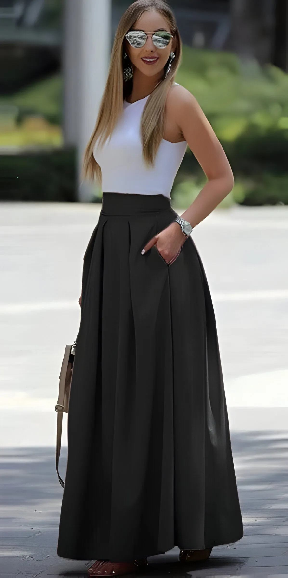 Sabina® | Simple Pleated Skirt