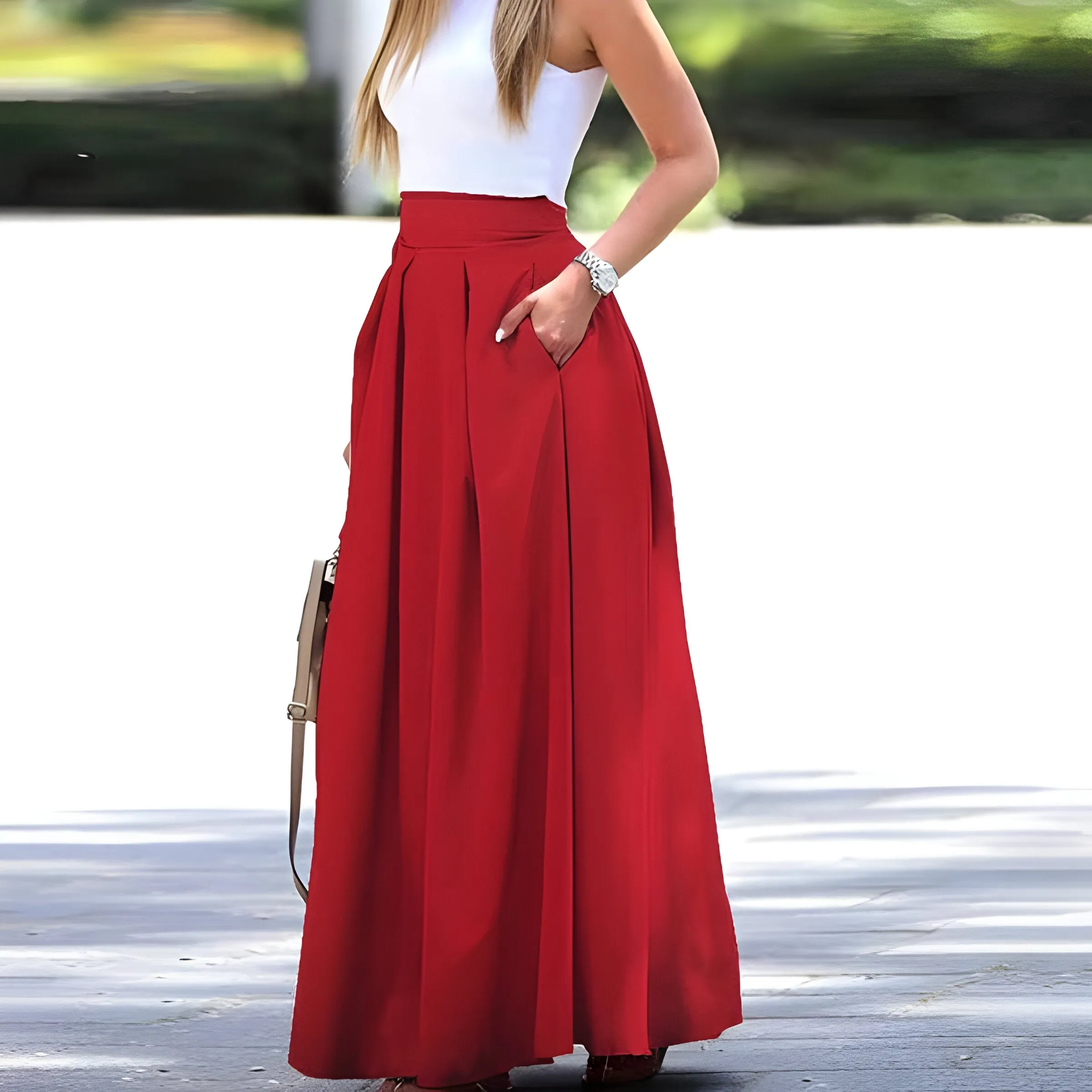 Sabina® | Simple Pleated Skirt