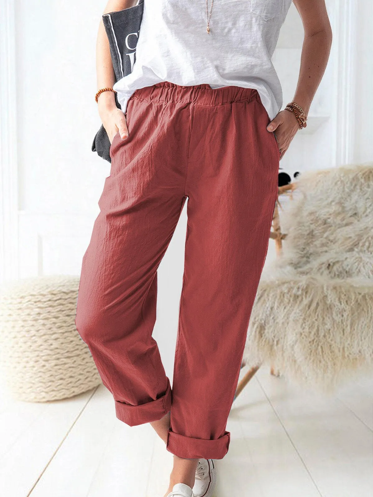 Samanta® | Linen Trousers For Women In A Relaxed Fit
