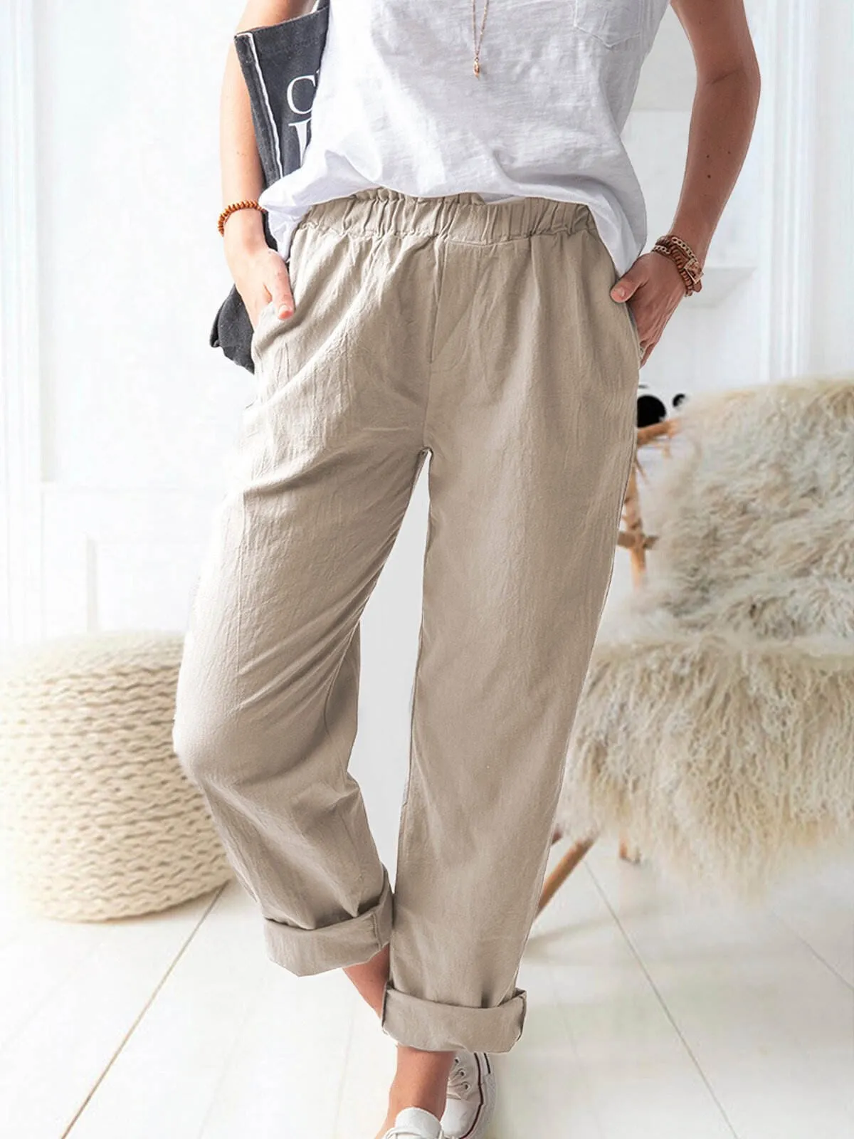 Samanta® | Linen Trousers For Women In A Relaxed Fit