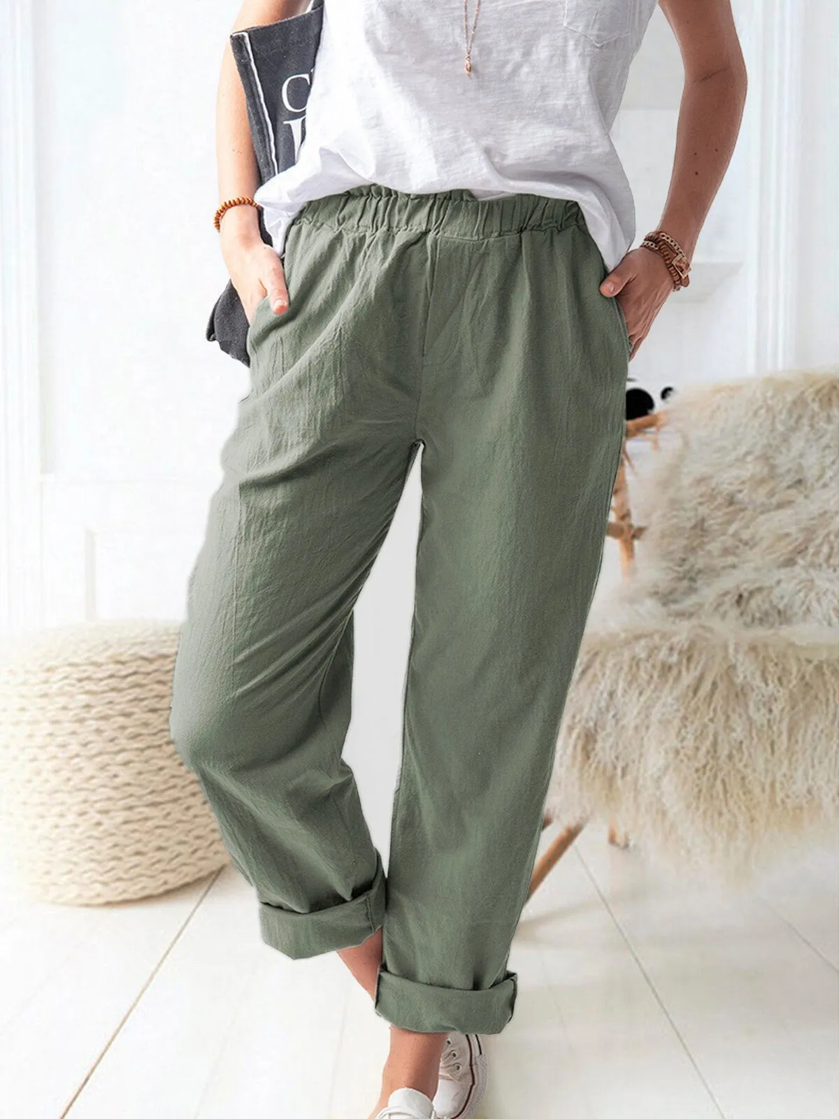 Samanta® | Linen Trousers For Women In A Relaxed Fit