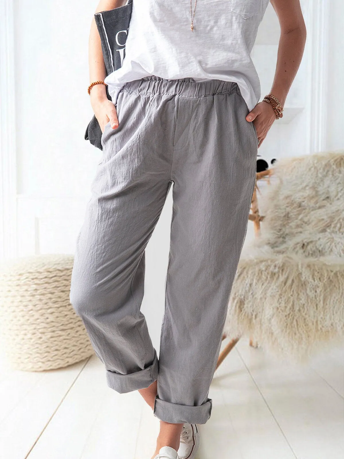 Samanta® | Linen Trousers For Women In A Relaxed Fit