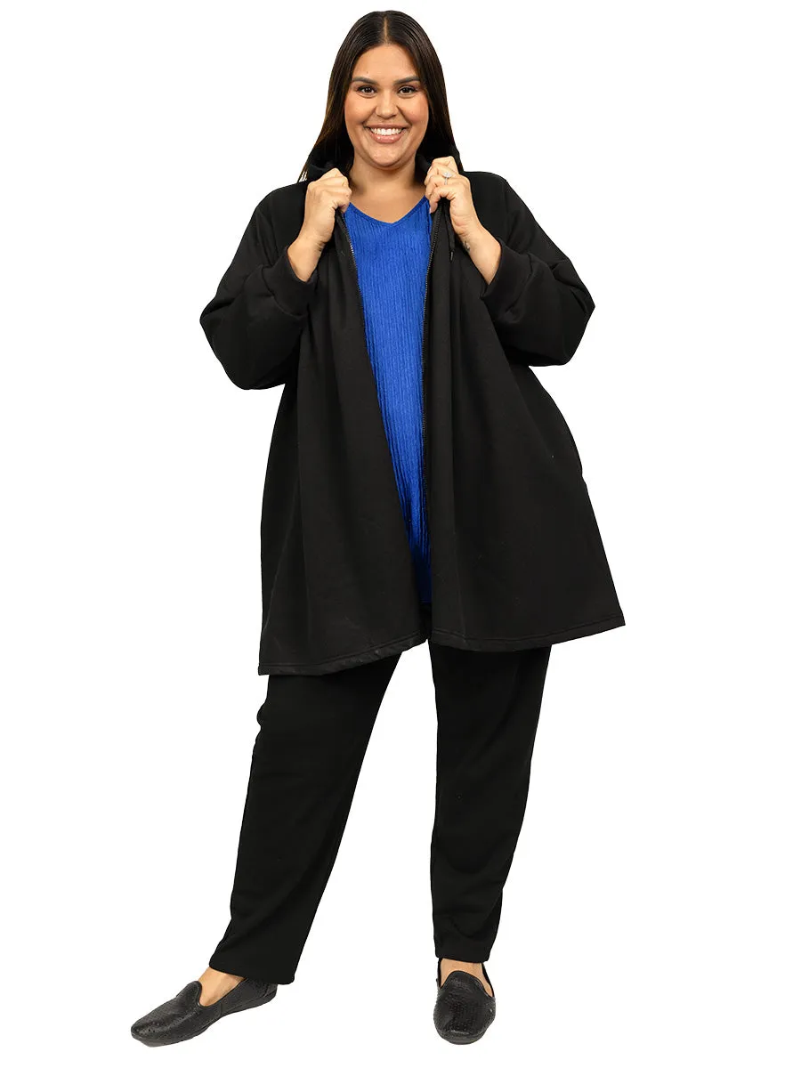 SAMPLE ONLY - Lenora Fleece Jacket - Black
