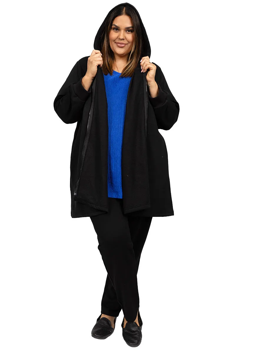 SAMPLE ONLY - Lenora Fleece Jacket - Black