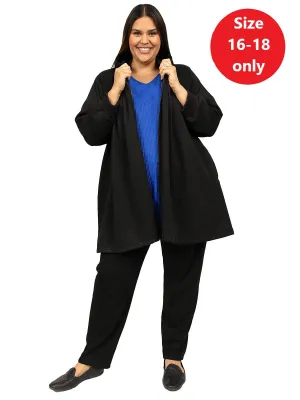 SAMPLE ONLY - Lenora Fleece Jacket - Black