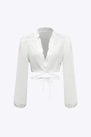 Saphira - Timeless Chiffon Grace Woman's Long Sleeve Shirt