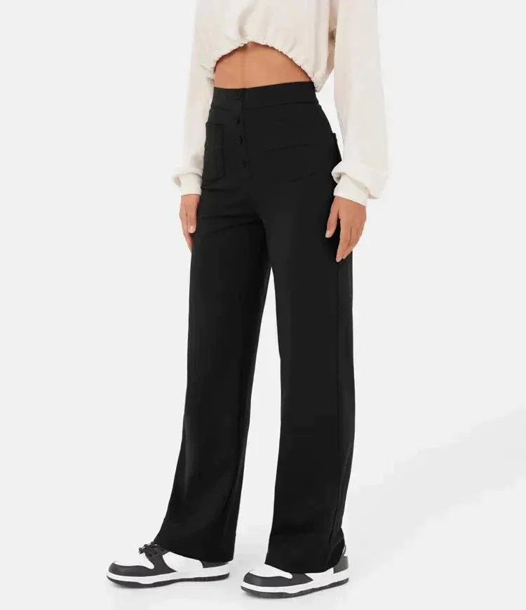 SAVANNAH | High Waisted Elastic Trousers