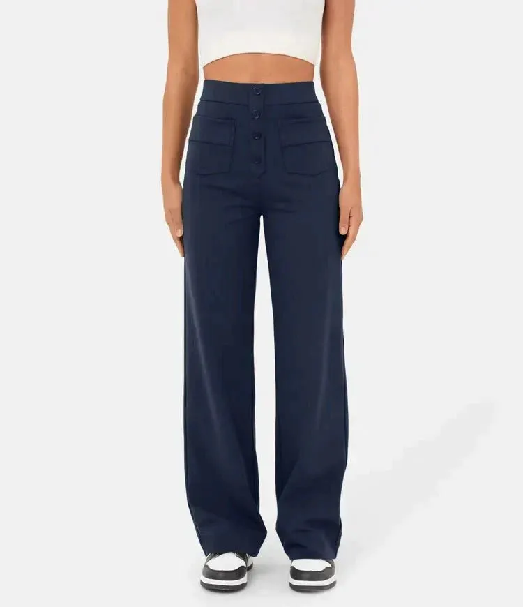SAVANNAH | High Waisted Elastic Trousers
