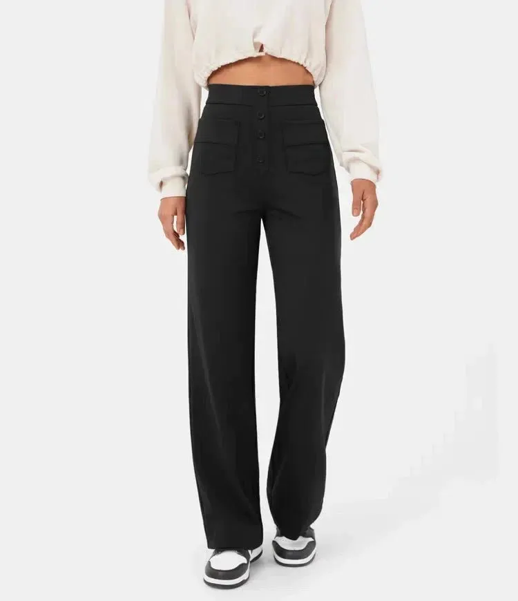 SAVANNAH | High Waisted Elastic Trousers