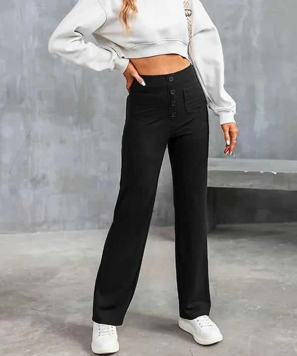 SAVANNAH | High Waisted Elastic Trousers
