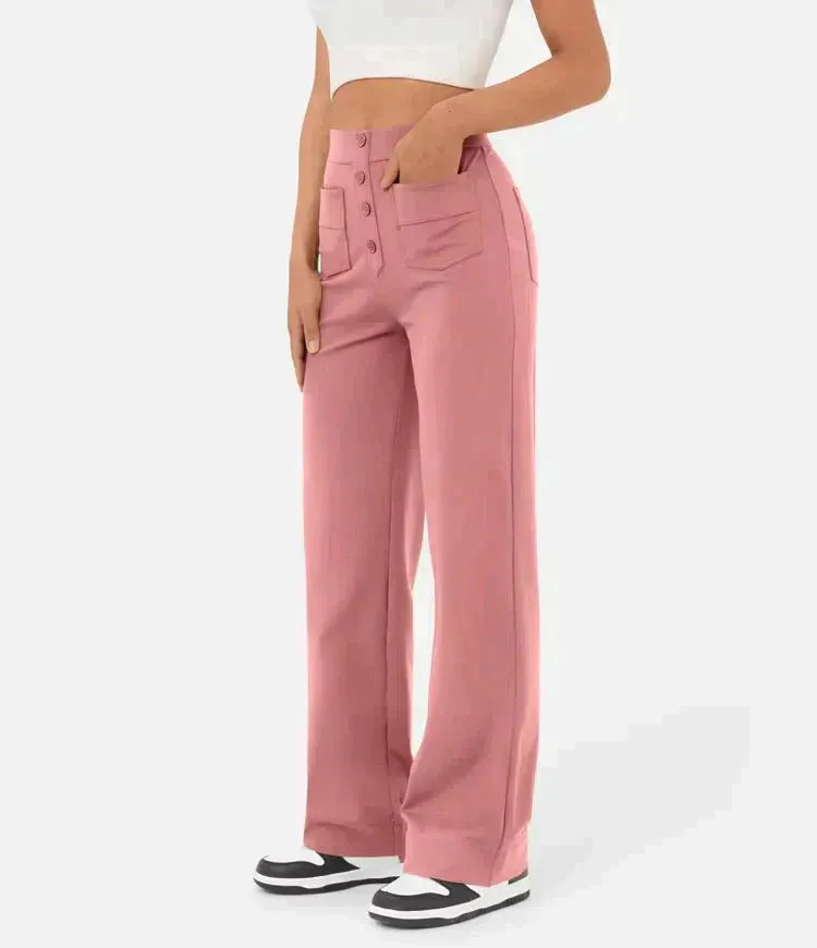 SAVANNAH | High Waisted Elastic Trousers