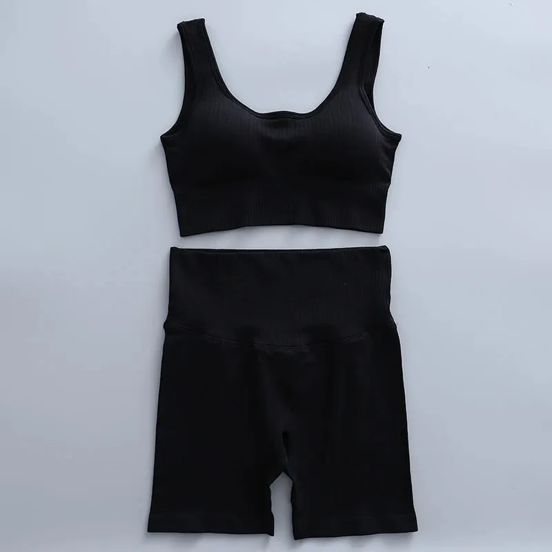 Seamless Women's Sportswear Yoga Sets - Workout Sports Bra, Gym Clothing High Waist Legging, Fitness Women Tracksuit, Athletic Outfits